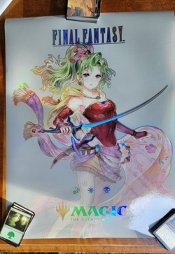 FINAL FANTASY promotional FOIL ART POSTER 18x24" Terra MTG Magic the Gathering - Image 3