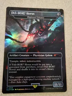 FAS-BOR7 Horus - Blightsteel Colossus - Foil Secret Lair Drop - Mtg - Image 1