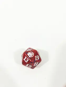 MTG d20 Spindown 20-sided Life Counter die dice Midnight Hunt Red - Image 1