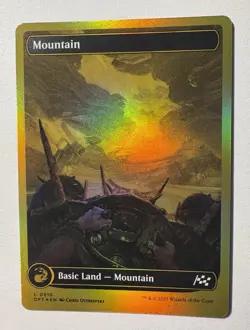 Mountain (0510) FIRST PLACE FOIL SHOWCASE Aetherdrift Magic MTG NM - Image 1
