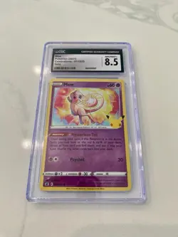 Mew - Holo Celebrations Anniversary Edition 2021 Pokemon 011/025 - CGC 8.5 - Image 1