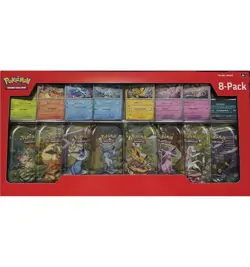 Pokemon Prismatic Evolutions Costco 8 Mini Tin Bundle - Factory Sealed - Image 1