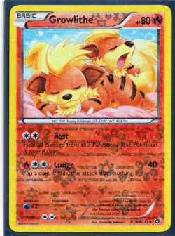 2013 GROWLITHE RC4/RC25 Legendary Treasures Pokemon Radiant Collection HOLO (G7) - Image 1