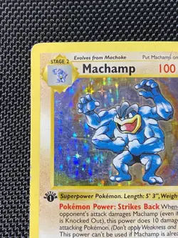 Machamp Shadowless Base Set 8/102 1st Edition Holo Rare Pokemon TCG - Image 2
