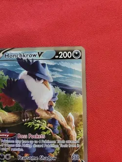 MINT Pokemon: Honchkrow V 162/172 (Alternate Full Art) Brilliant Stars Holo - D2 - Image 5