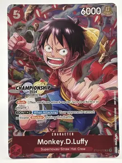 Monkey D. Luffy ST01-012 EN ONE PIECE TCG 2024 Championship Celebration-NM - Image 1