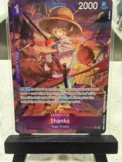 One Piece TCG English OP13-065 Shanks Alt Art Parallel - Image 1