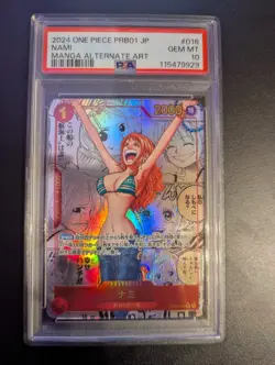 PSA 10 Nami Manga Alternate Art PRB01-016 One Piece Japanese 2024 GEM MINT Ships - Image 1