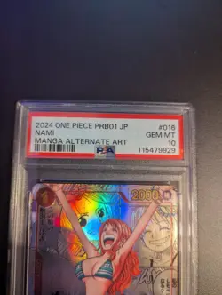 PSA 10 Nami Manga Alternate Art PRB01-016 One Piece Japanese 2024 GEM MINT Ships - Image 3