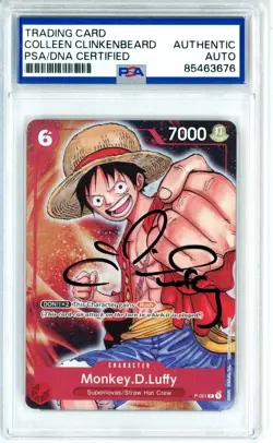 PSA Authentic Signed Colleen Clinkenbeard One Piece Monkey.D.Luffy (P-001) - Image 1