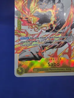 One Piece Ultra Deck: The Three Brothers Sabo ST13-008 Parallel Alternate Art NM - Image 5