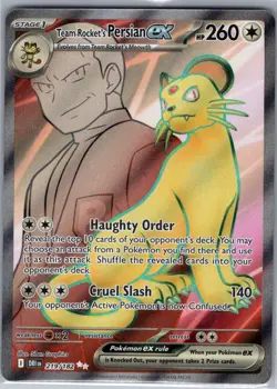 Team Rocket's Persian ex - 219/182 SV10: Destined Rivals - Pokemon Card - NM - Image 1