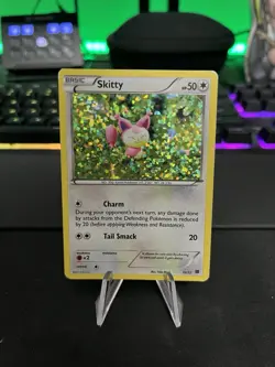 Pokemon Skitty #12 Mcdonalds 2015 Promo Card Confetti Holo - Image 1