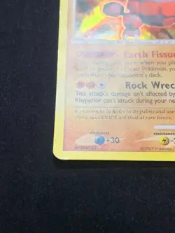 RHYPERIOR - 12/130 Diamond and Pearl - HOLO RARE POKEMON CARD - MP - Image 4