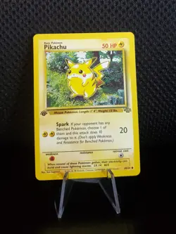 Pikachu 60/64 1ST EDITION NM Jungle Set Pokemon Card 1999 TCG WOTC - Image 1