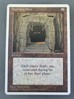 Howling Mine MTG 4th Edition-Never Played Near Mint-Vintage Magic The Gathering - Image 1