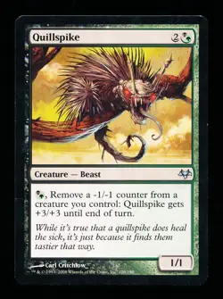 * * 1x Quillspike x1 * * Eventide MTG Damaged (read) - Image 1