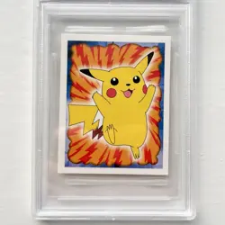 Pokemon 1999 Rare PIKACHU Card PSA Graded Retro 1st Ed Edition OG Merlin Sticker - Image 5