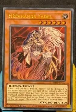 PHRE-EN002 Hecahands Yadel Ultra Rare 1st Ed YuGiOh - Image 1