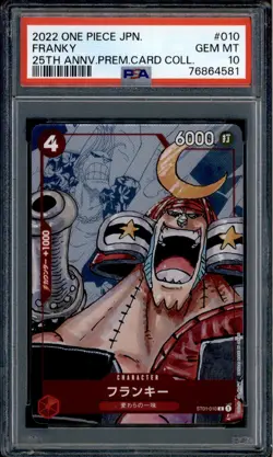 Franky - ST01-010 - PSA 10 - Alt Art Japanese - 25th - One Piece - 64581 - Image 1