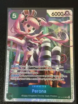 Perona - OP14-033 -One Piece TCG English - The Azure Sea's Seven SR Foil - Image 1