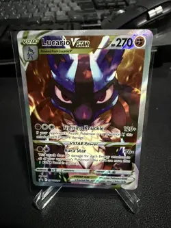 Pokemon Card Lucario VSTAR SWSH291 Ultra Rare Black Star Promo - Image 3