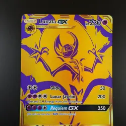 Lunala GX SM103a Pokemon Hidden Fates Black Star Promo Holo Full Art Card - Image 2