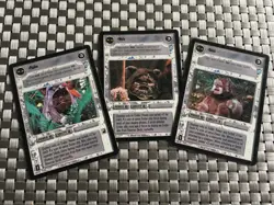 Star Wars CCG Decipher Endor 3 Ewok Cards SWCCG TCG 1999 - Image 1