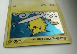 Pokemon TCG Surfing Pikachu Holo Card 114/111 Rising Rivals 2009 Secret Rare - Image 4