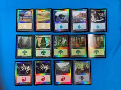 FOIL Lands Lot Odyssey English x14 MTG - Image 1