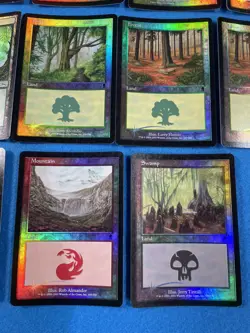 FOIL Lands Lot Odyssey English x14 MTG - Image 5