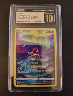 Keldeo GG07/GG70 CGC PRISTINE 10 Crown Zenith Galarian Gallery Holo Pokemon TCG - Image 1