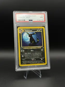 2001 POKEMON NEO DISCOVERY #13 UMBREON-HOLO Unlimited PSA 9 - Image 1