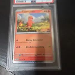 Charmander 007/091 Cosmos Holo Paldean Fates Promo Pokemon - NM PSA 8 - Image 1