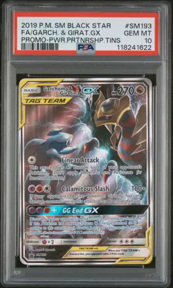 Garchomp & Giratina Gx SM193 Power Partnership Tins Pokemon PSA 10 - Image 1