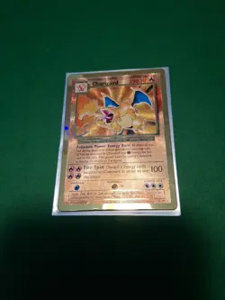 2021 CHARIZARD POKEMON CELEBRATIONS GOLD ULTRA PREMIUM METAL GOLD #4/102 - Image 1