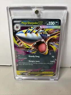 Pokemon TCG Holo Ultra Rare Full Art Mega Sharped Charizard EX Evolutions 61/094 - Image 1