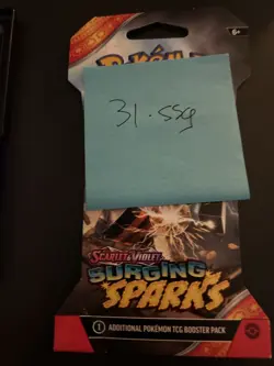 VERY HEAVY - 31.55g - Pokemon Surging Sparks Sleeved Booster Pack - SEALED! - Image 4