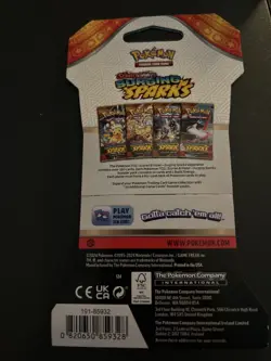 VERY HEAVY - 31.62g - Pokemon Surging Sparks Sleeved Booster Pack - SEALED! - Image 3