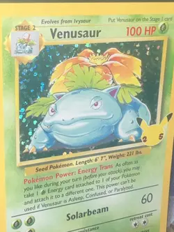 Venusaur 15/102 Pokemon Celebrations 25th Anniversary Rare Holo NM - Image 3
