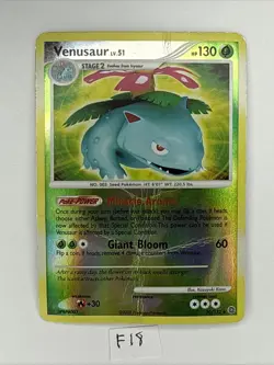 Pokemon TCG Venusaur Secret Wonders 20/132 Holo Holo Rare Creased - Image 1