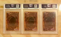 2016 Yu-Gi-Oh 3 X Dragons Of Legend 3 PSA 9 MINT 1st Ed XYZ Dragons Secret Rares - Image 5