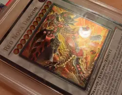 Yugioh 2010 Red Nova Dragon STBL-EN042 PSA 8 NM-MT 1st Edition Ultimate Rare! - Image 2
