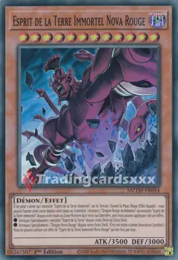 Yu-Gi-Oh! Esprit de la Terre Immortel Nova Rouge : SR MZTM-FR044 - Image 1