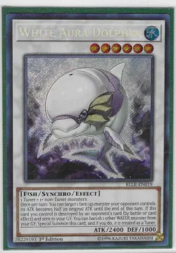 White Aura Dolphin BLLR-EN019 - Secret Rare - Near Mint - 1st - Yugioh - Image 1