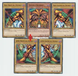 ♦Yu-Gi-Oh!♦ Lot des 5 Parties d'Exodia l'Interdit Complet : LDK2-FRY04/5/6/7/8 - Image 1