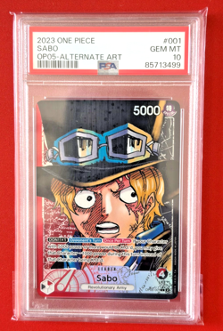 PSA 10 Sabo Op05-001 (Alt Art Leader English One Piece Awakening Of The New Era - Image 2