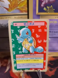 Pokemon Karte Card Topsun 1995 blue back bandai japanese Squirtle Schiggy VG - Image 1