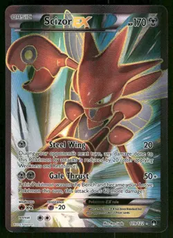 Pokemon Cards Scizor EX 119/122 BREAKpoint Rare Ultra NM - Image 1