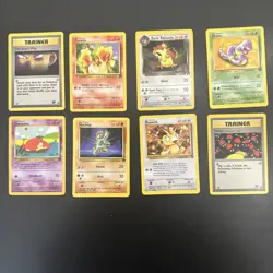 Vintage Pokemon Team Rocket Set LP - 8 Card Lot - Image 1